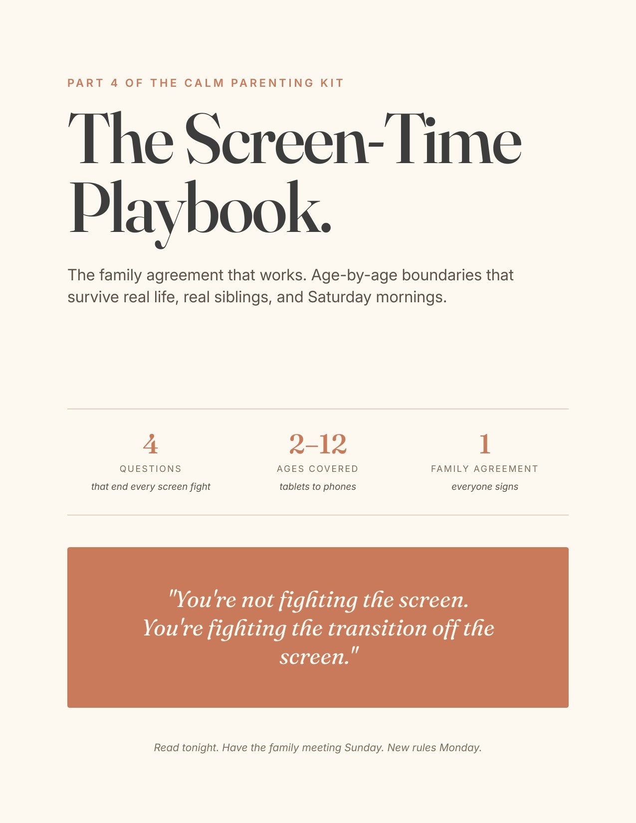 The Screen-Time Playbook