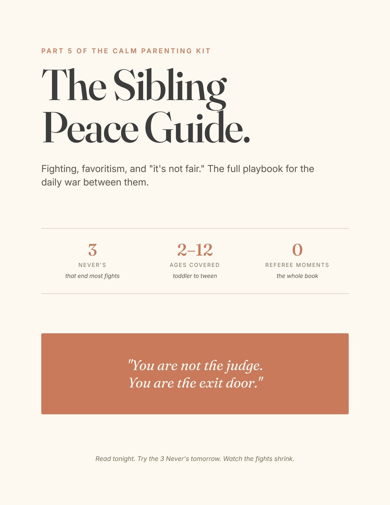 The Sibling Peace Guide